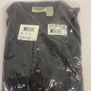 Windbreaker Brand Polo shirt front picket XL Grey RN#84890 - X734